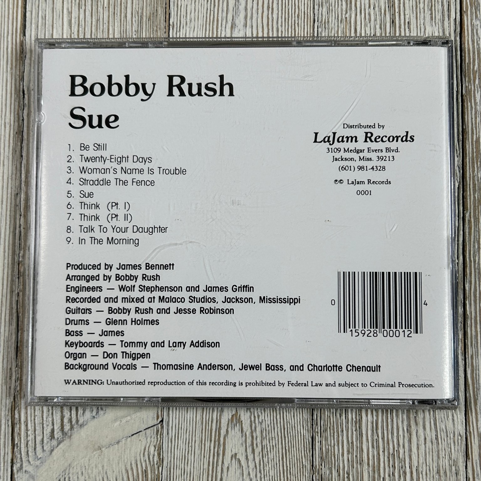 Bobby Rush – Sue CD 2002 Blues Soul R&B Lajam Records