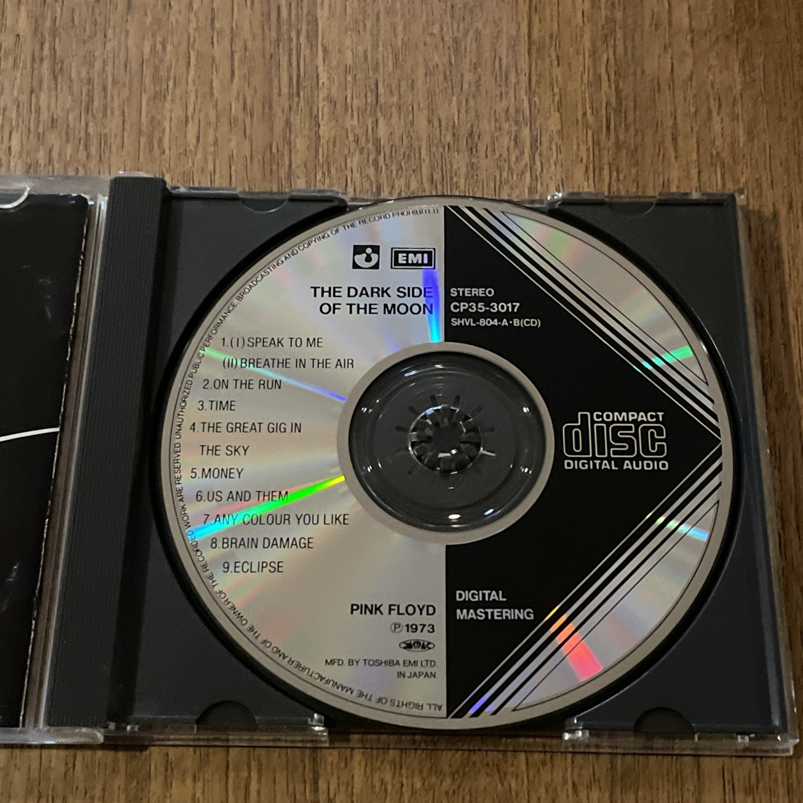 PINK FLOYD The Dark Side Of The Moon Japan Rare Vintage CD CP35 3017 31C1 TO