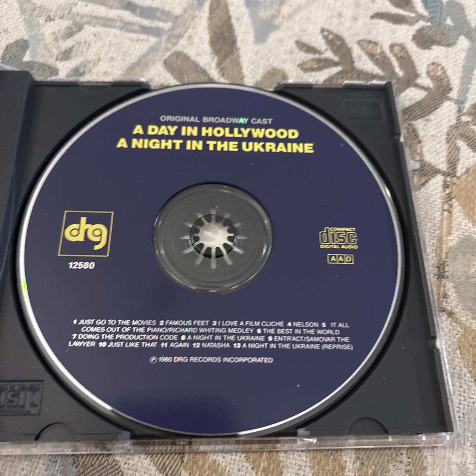 Original Cast Recording-A Day in Hollywood-CD-VG-OOP-Free Shipping