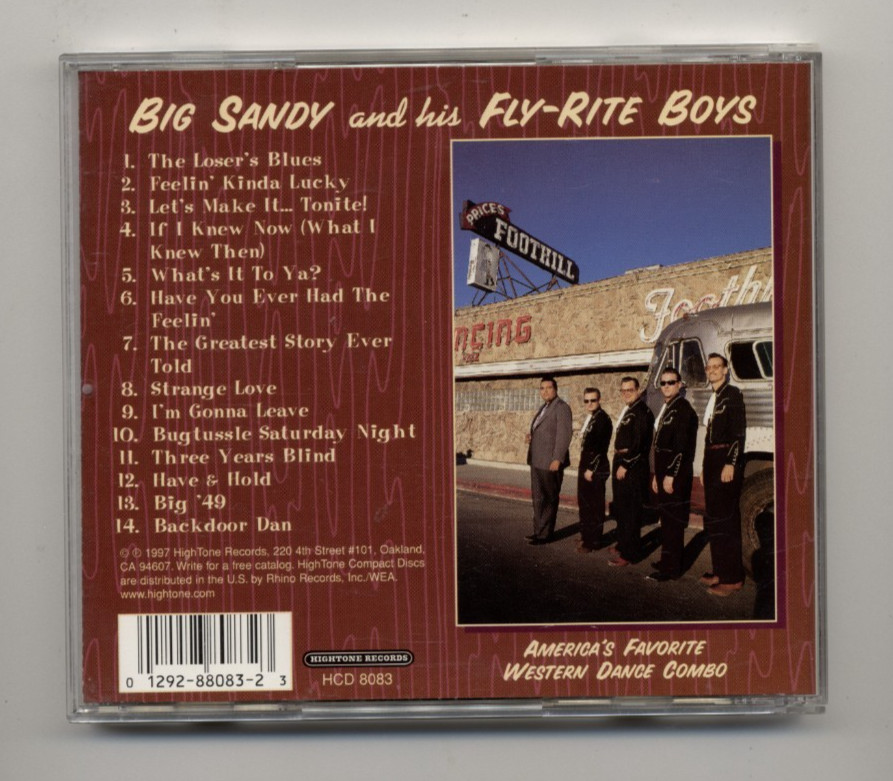 BIG SANDY and his FLY-RITE BOYS - Feelin' Kinda Lucky / CD / 1997 HCD 8083