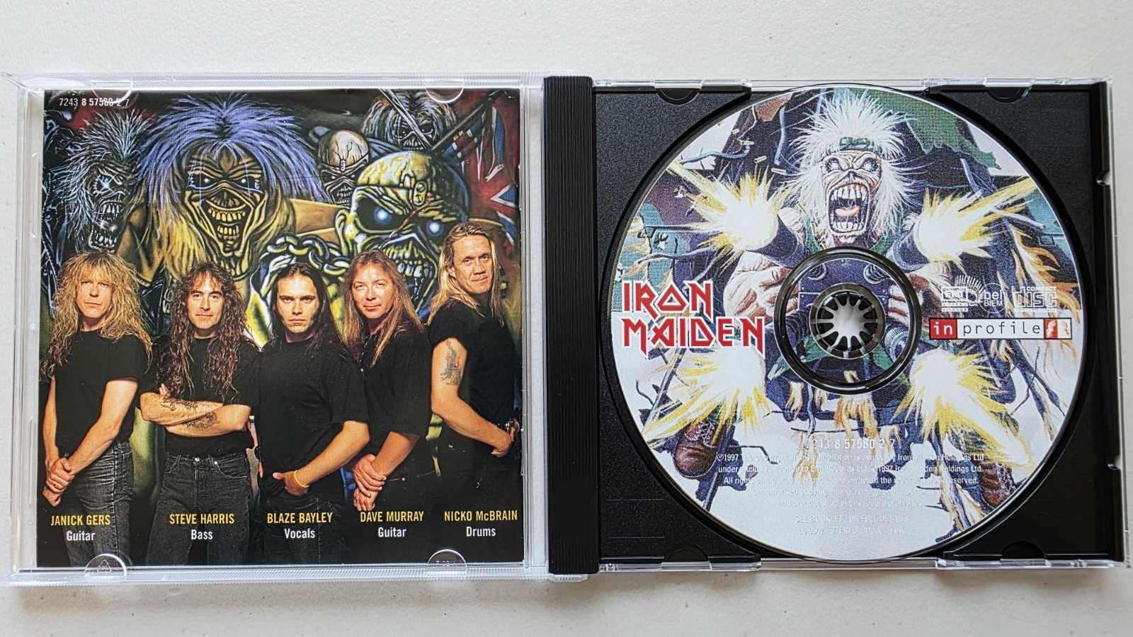 IRON MAIDEN In Profile CD from EDDIE'S HEAD BOX SET Rare 1997 EMI United Kingdom