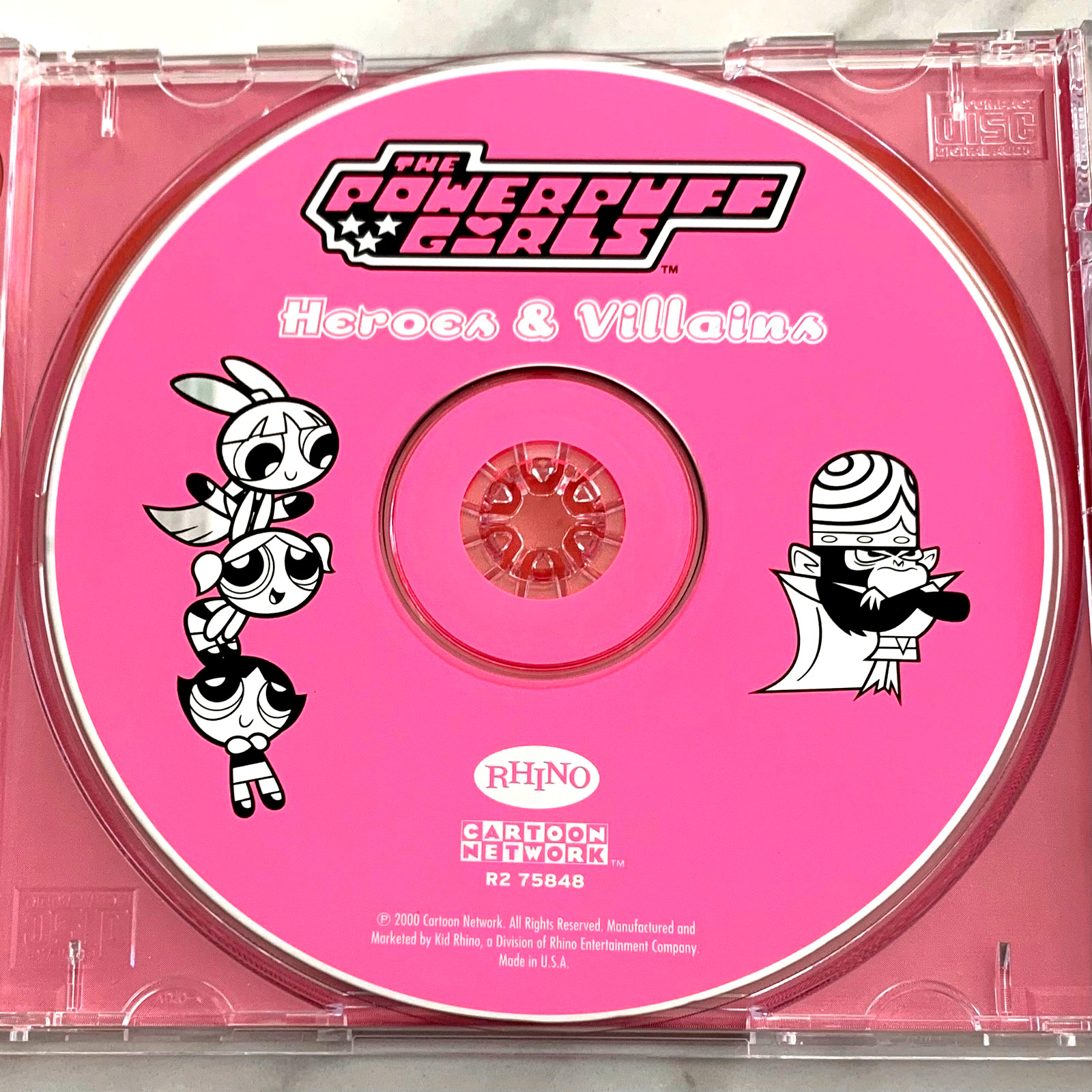 Various The Powerpuff Girls Heroes & Villains 2000 CD Album Soundtrack Indie OOP