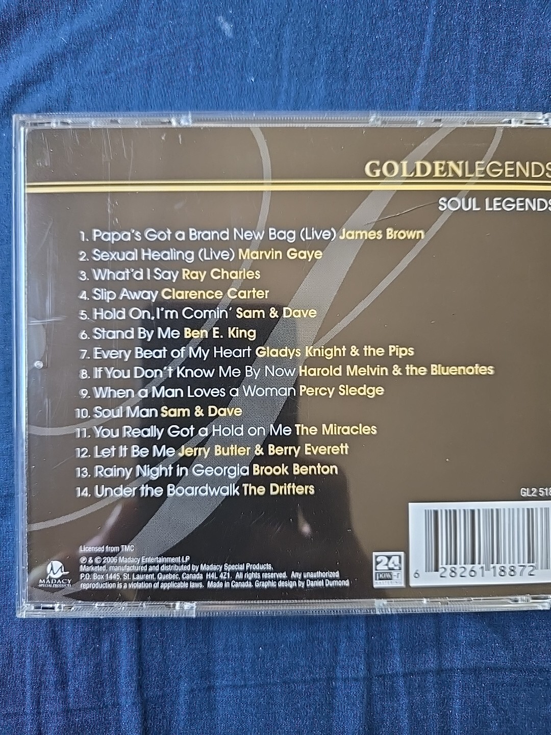 Golden Legends: Soul Legends by Various Artists (CD, Feb-2006, Madacy...