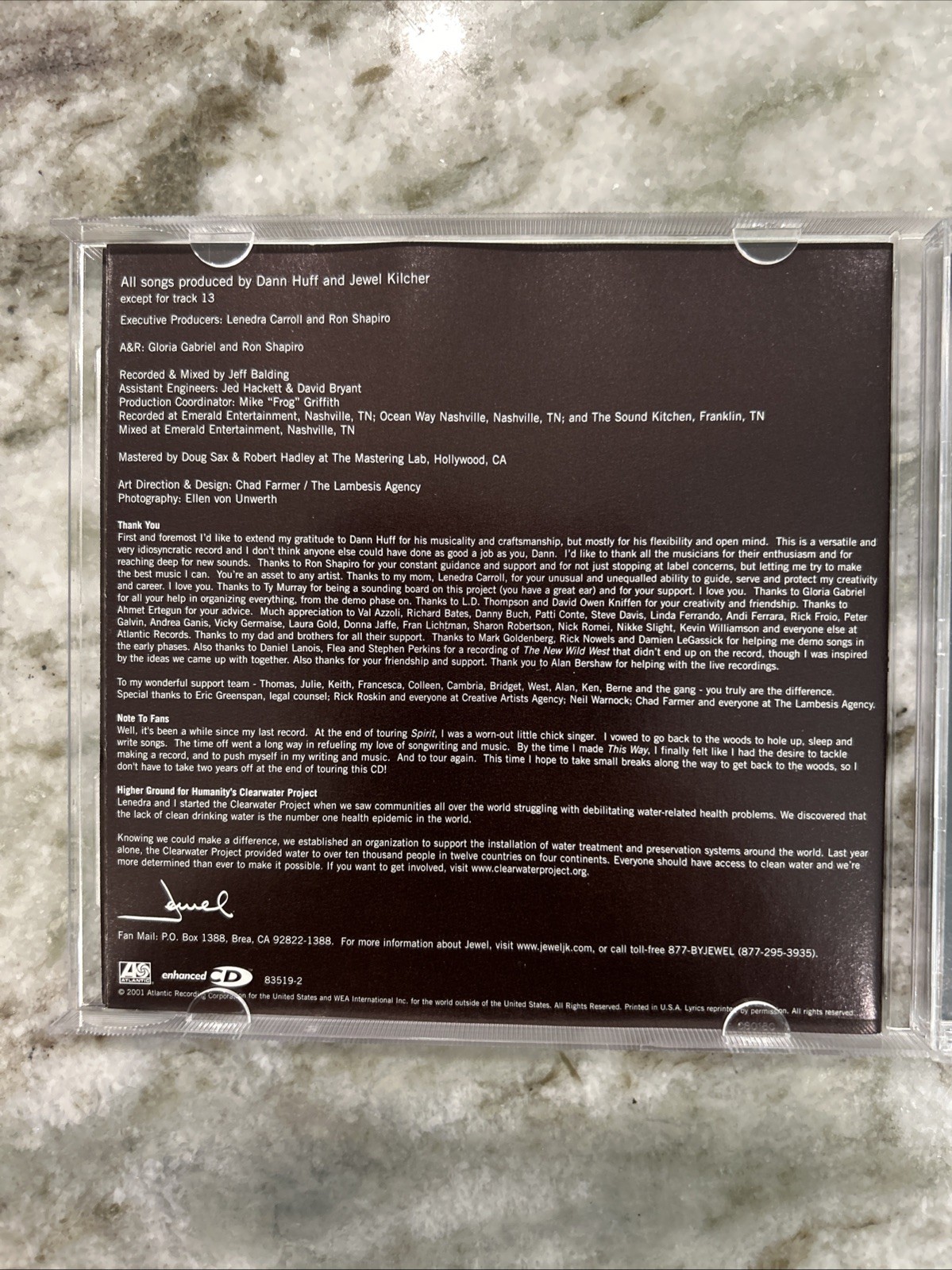 Jewel – This Way Enhanced CD 2001 Pop Rock Folk Atlantic Records CD MINT