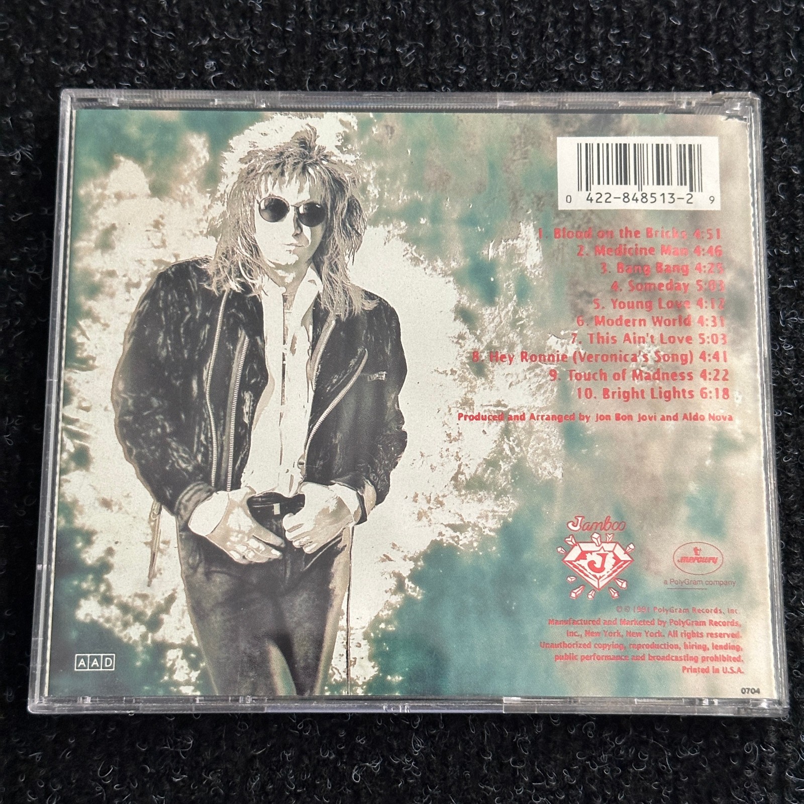 Aldo Nova Blood On The Bricks CD 1991 Jambco/Mercury Hard Rock AOR