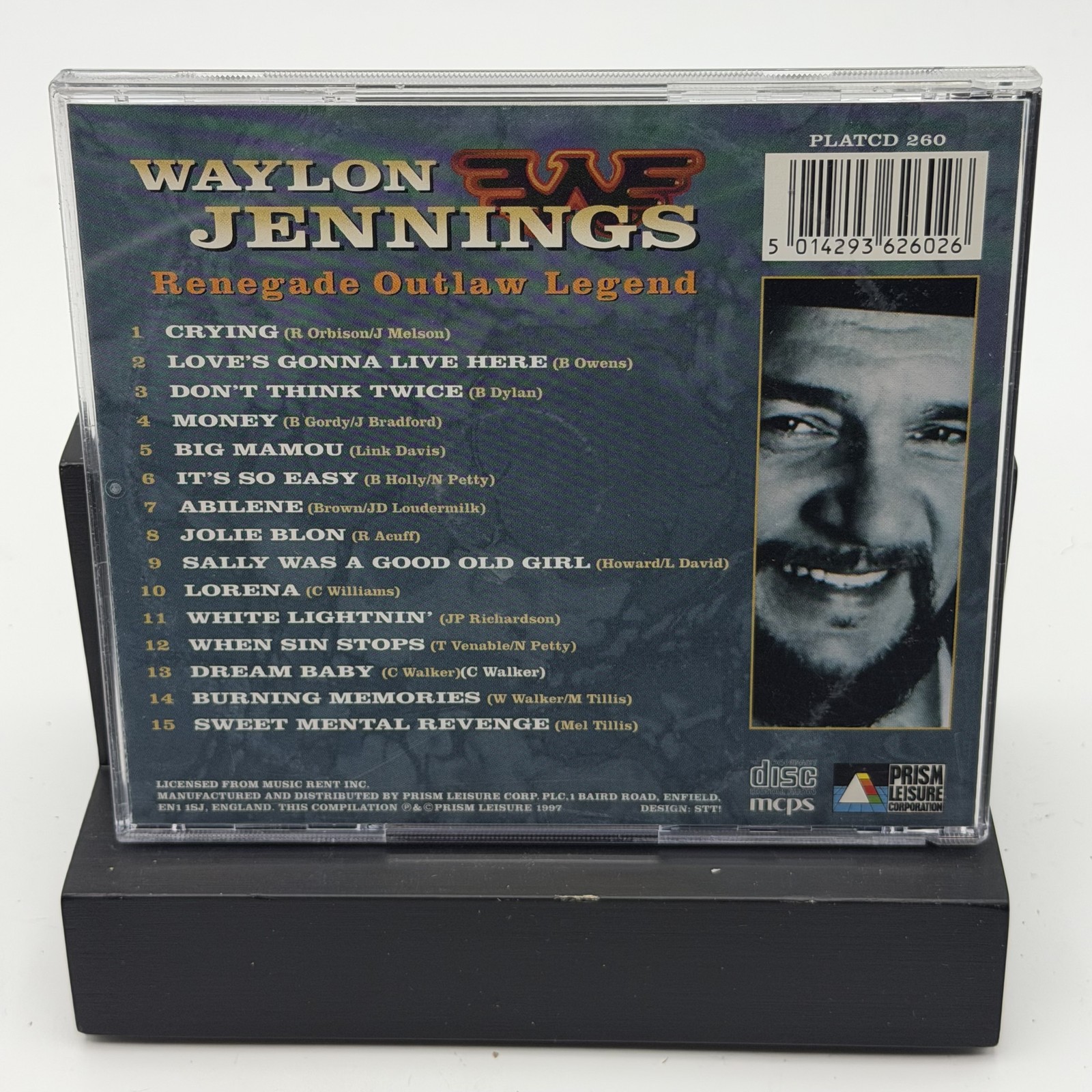 Waylon Jennings - Renegade Outlaw Legend CD - Country Music Prism Leisure