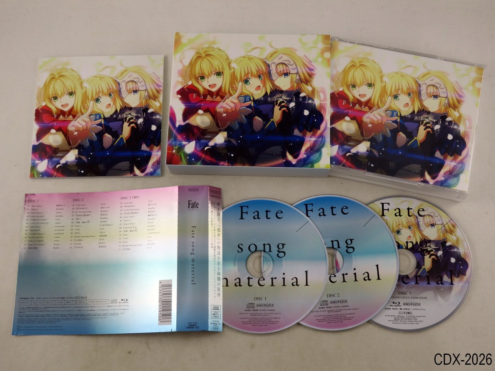 Fate song material 2 CD + Blu-ray Limited Edition Set 2019 stay night TYPE-MOON