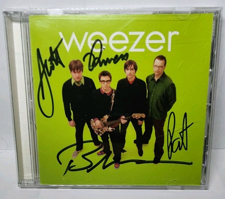 Weezer - Weezer Green Album (CD 2001 Geffen Records) SIGNED
