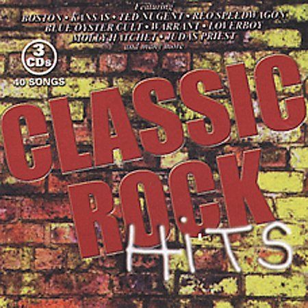 Classic Rock Hits,3-CD,Loverboy,Warrant,Ram Jam,Toto,Byrds,Boston,Kansas