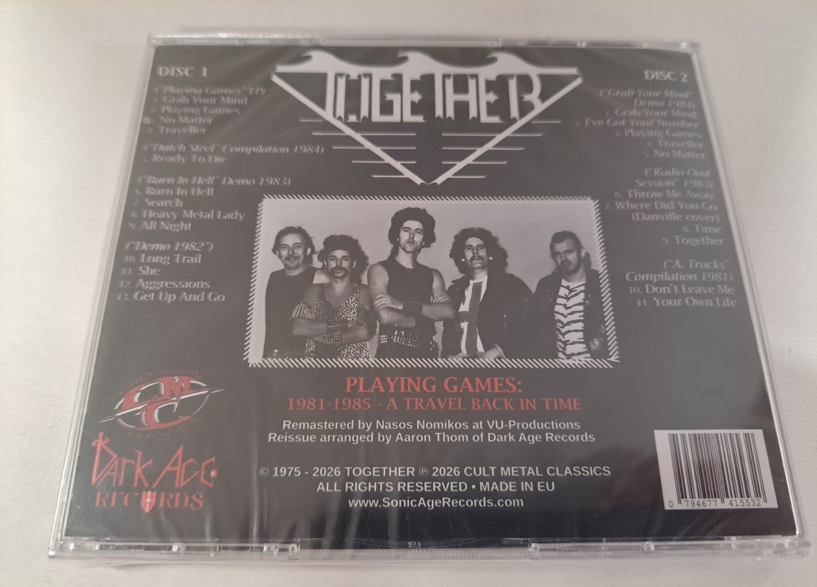 Together Playing Games (1981-1985 A Travel Back In Time) New 2 CD Heavy Metal