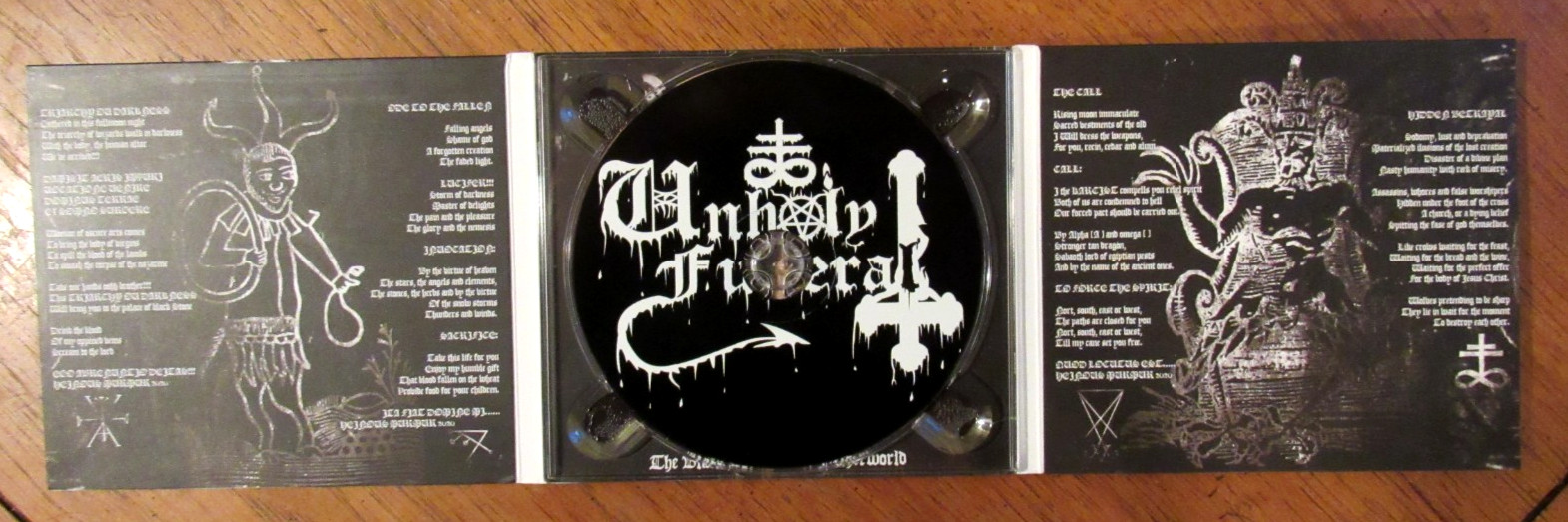 Unholy Funeral - Triarchy ov Darkness CD (2020) Demonic Black Metal from Mexico