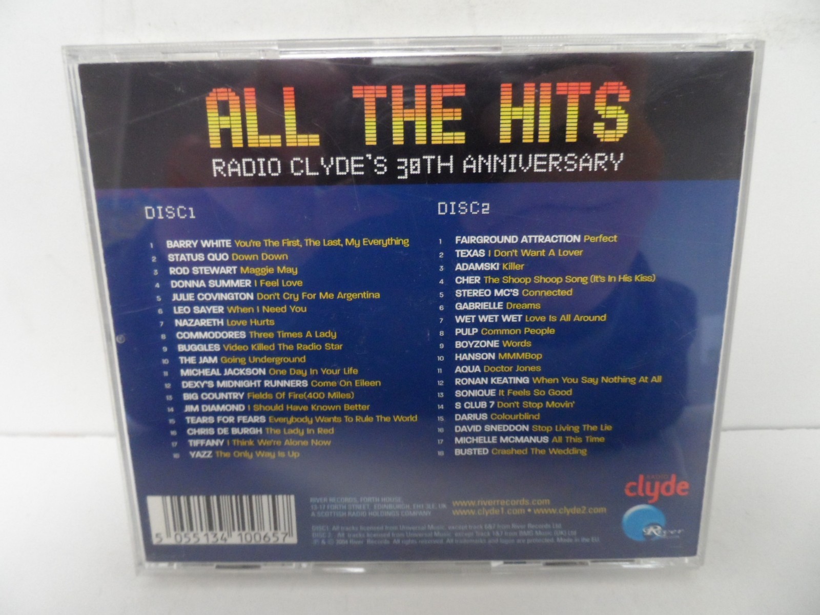 Radio Clyde's 30th anniversary-All the hits (36 tracks) 2 CD