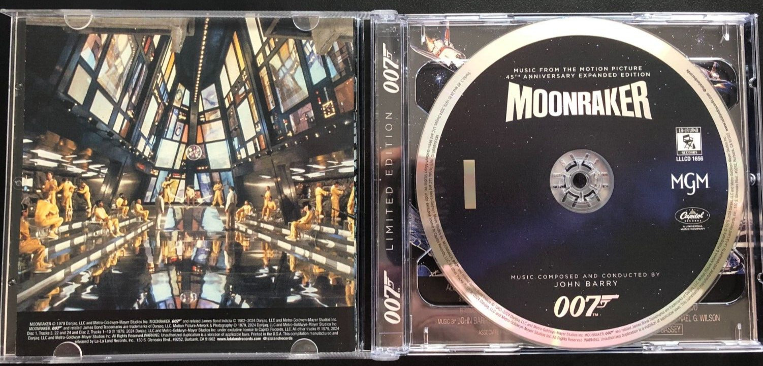 Moonraker Limited Edition Soundtrack by John Barry, LA-LA Land Records