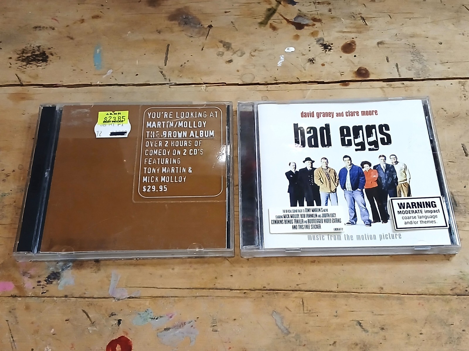 Australian Comedy CD Bundle Martin Molloy Brown Album + Bad Eggs Soundtrack 3CD