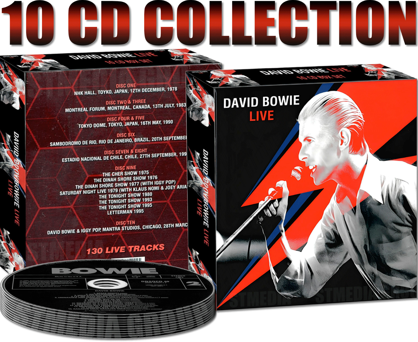 David Bowie - Live 10 CD Box Set - NEW (Limited Edition)