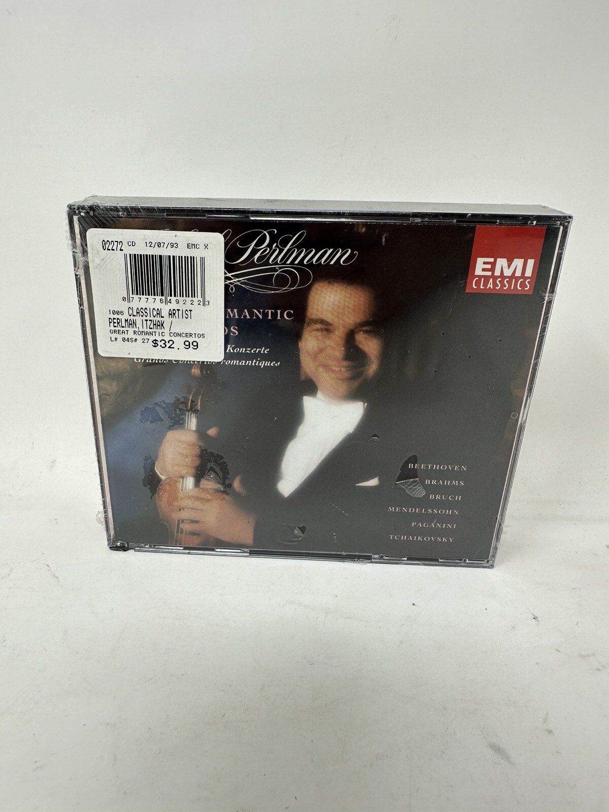 Great Romantic Concertos - Audio CD - Perlman, Itzhak - Very Good -Free Shipping
