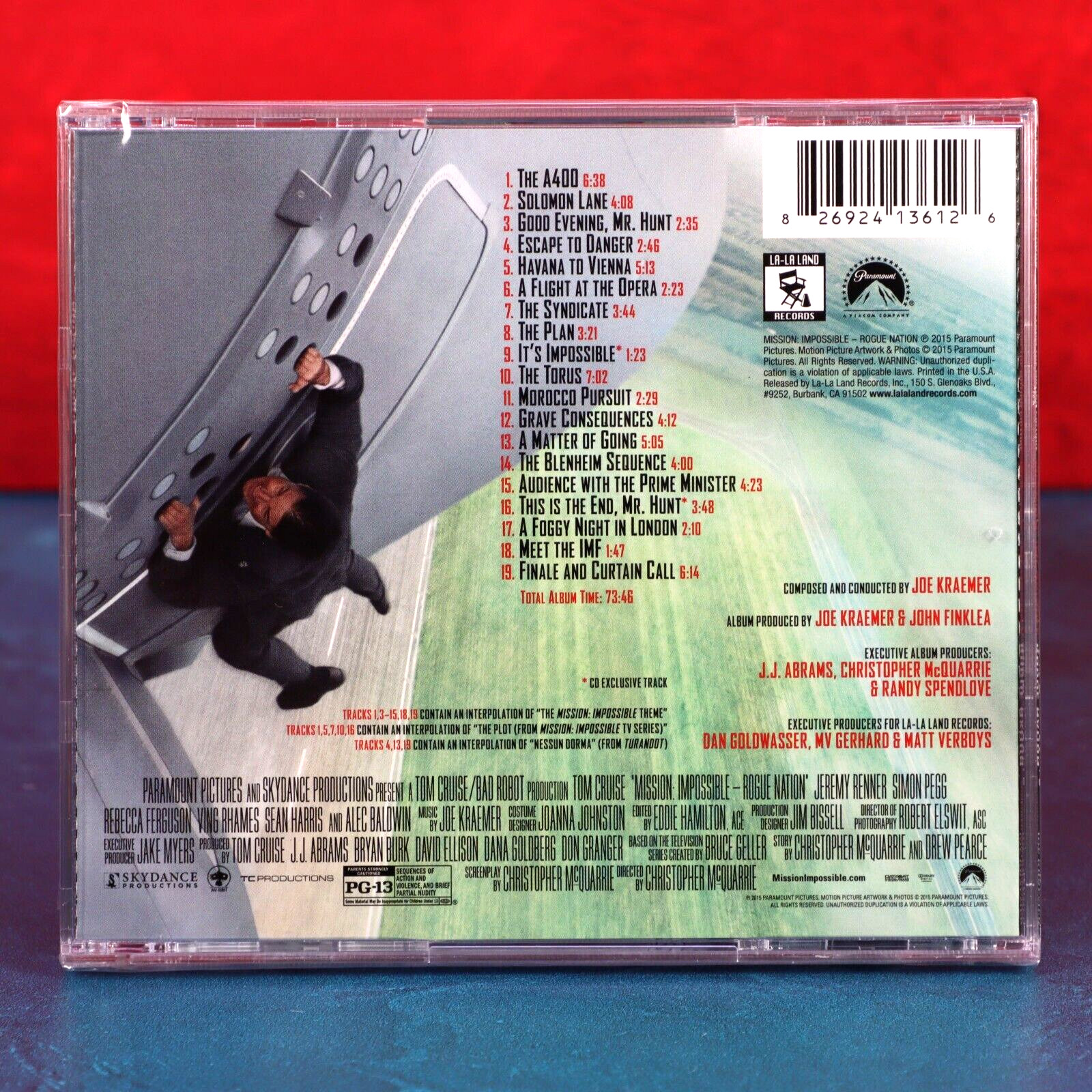 Mission Impossible Rogue Nation Soundtrack CD Kraemer La-La Land Records Sealed