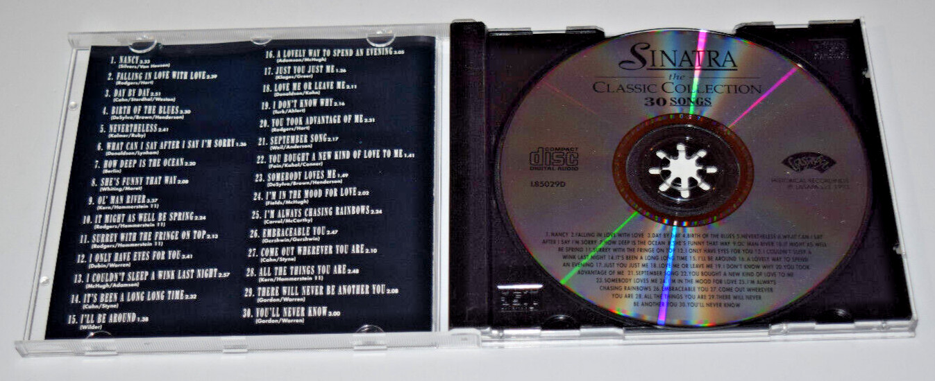 Sinatra The Classic Collection - 30 Songs - Music CD , LN 1993