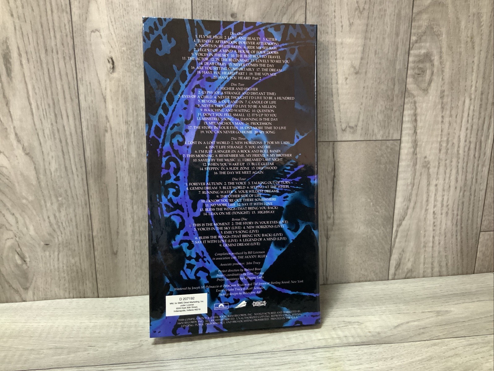 Moody Blues Time Traveller 4 CD Box Set 1996 Polydor Classic Rock Compilation