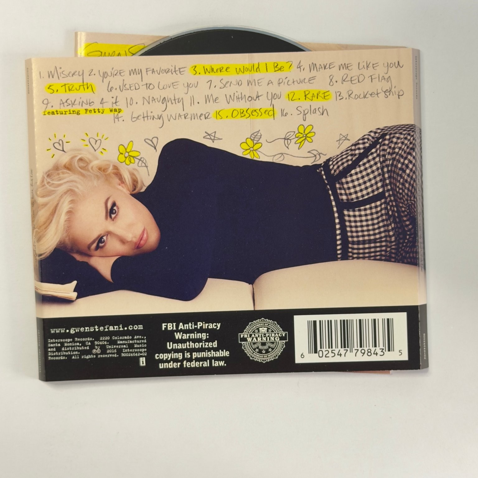 Gwen Stefani – This Is What The Truth Feels Like CD 2016 Pop Interscope