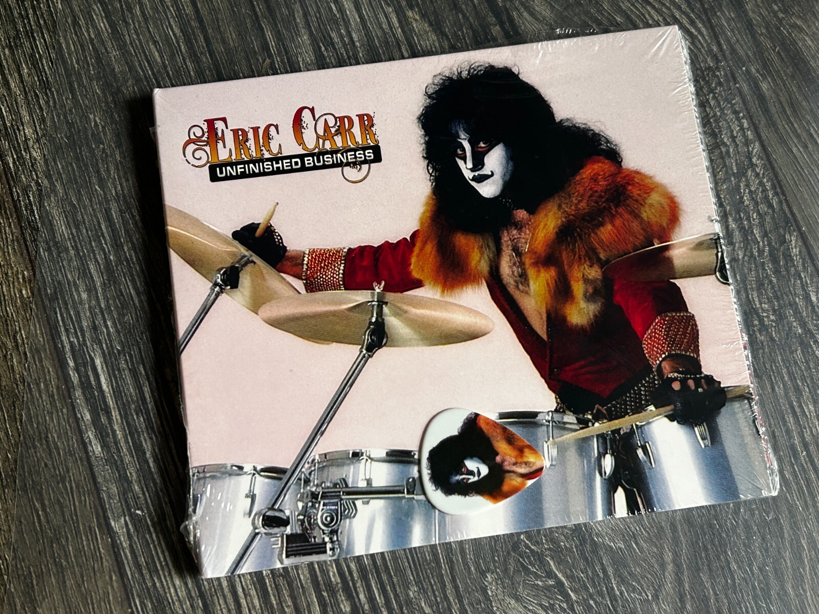 KISS CD Eric Carr Unfinished Business Digipak SEALED w/ Guitar Pick The Fox 2011