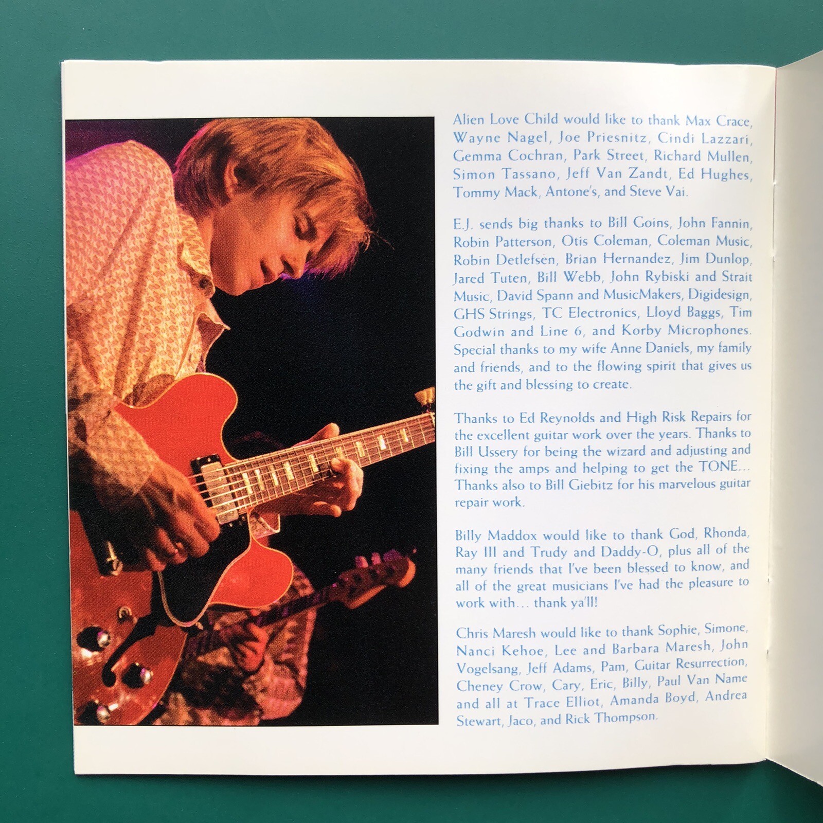 Eric Johnson, Alien Love Child LIVE AND BEYOND Blues Rock CD Digibox Zenland USA