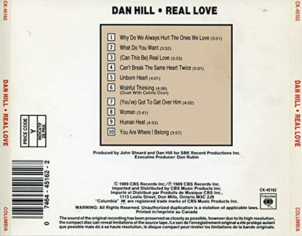 Real Love Dan Hill (Audio CD)