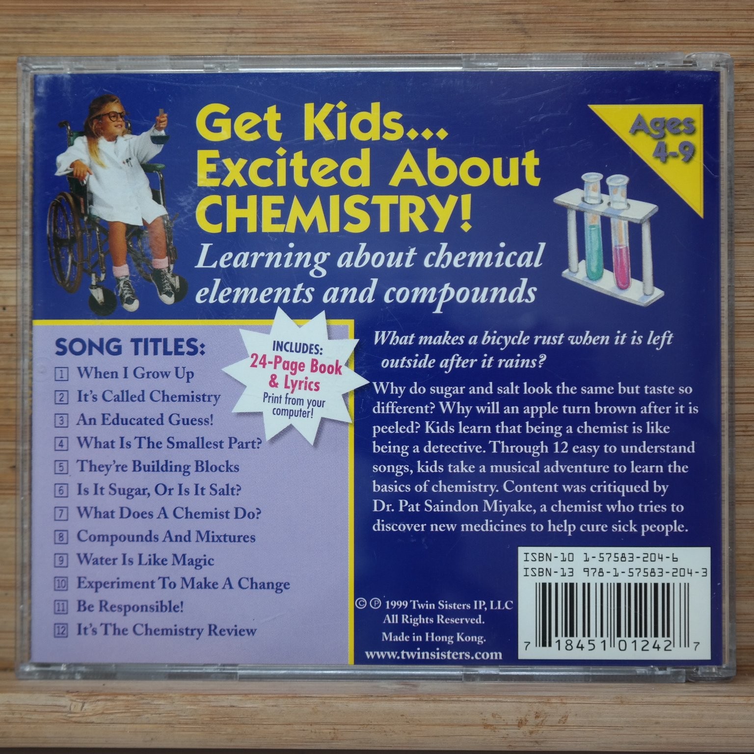 Twin Sisters Productions – Chemistry CD 1999 Educational Kids Music Science