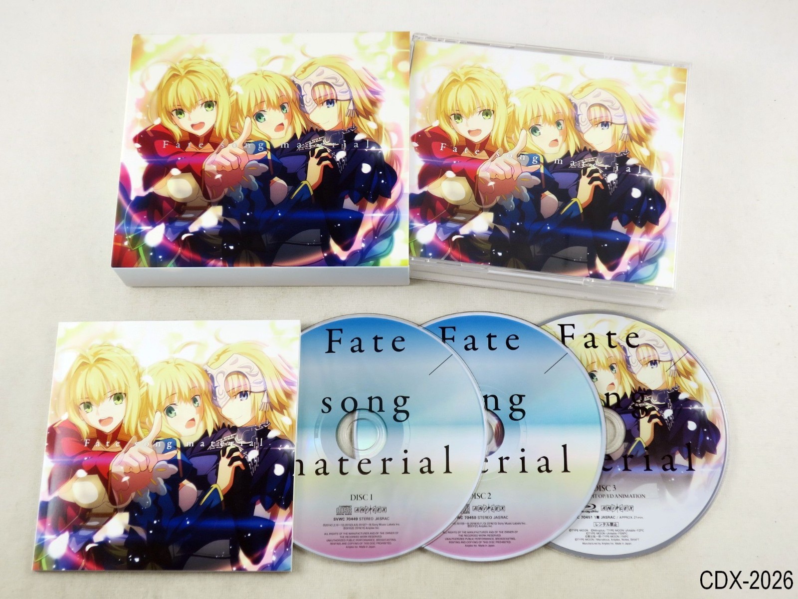 Fate song material 2 CD + Blu-ray Limited Edition Set 2019 stay night TYPE-MOON