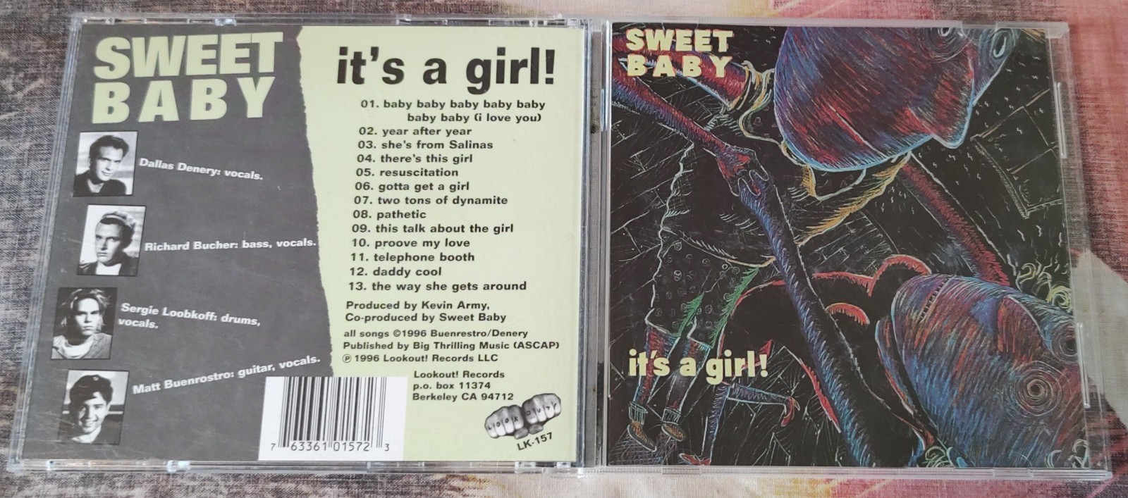 Sweet Baby – It's A Girl - 1989/1996 Lookout! Records ‎– RARE MINT POWER POP OOP