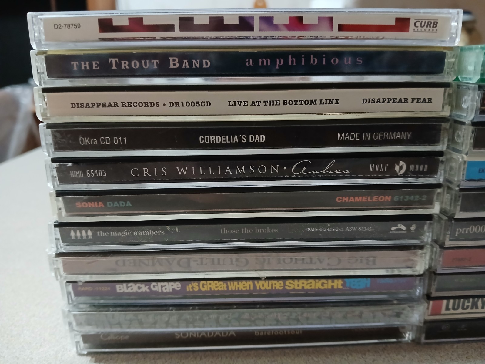 Indie Music cd lot/32 black grape,saw doctors,single bullet theory,sonia dada,