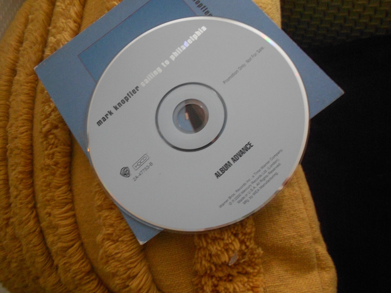mark knopfler selling to philadelphia advance cd release 2000