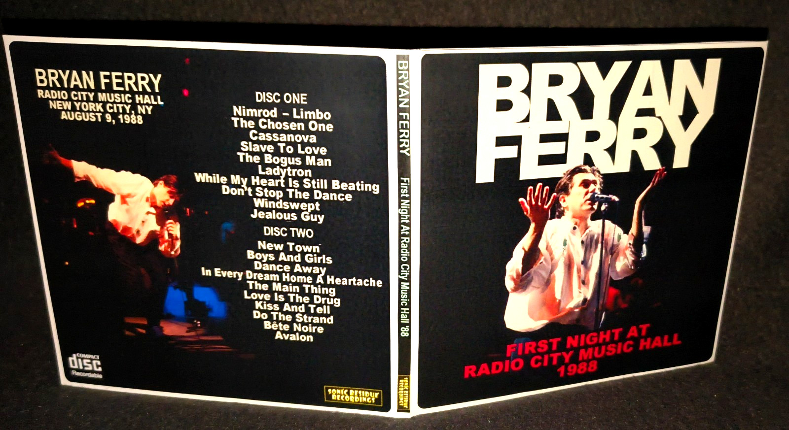 Bryan Ferry New York City 1988 Gate Fold 2CD Package NEW