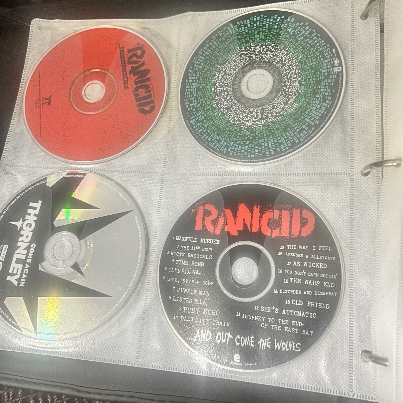 92 CD Collection Lot w/ CD Land Binder Y2K Rock Punk Emo Alternative Linkin Park