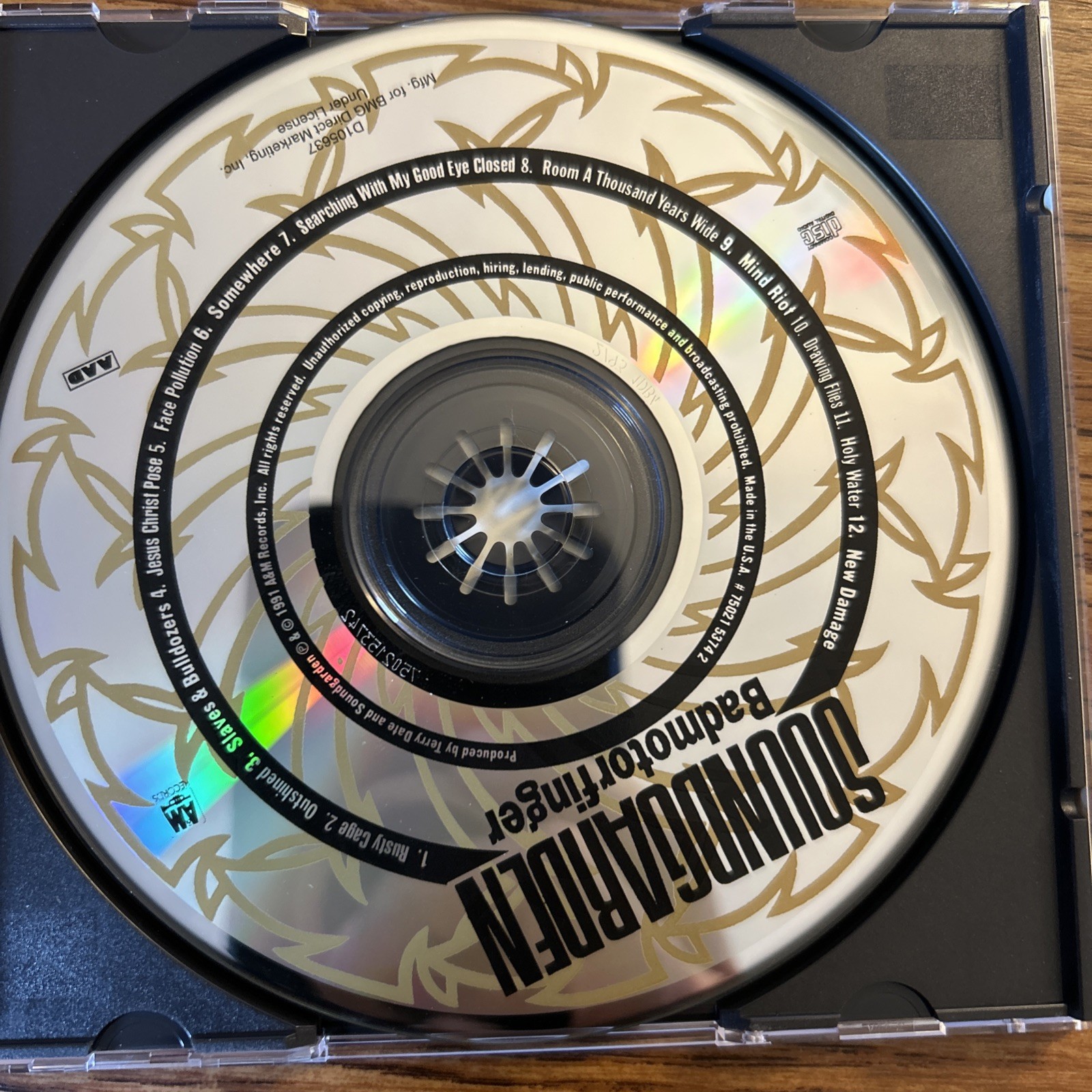 SOUNDGARDEN | Badmotorfinger CD Album | 1991 Grunge Rock Metal OOP Like New