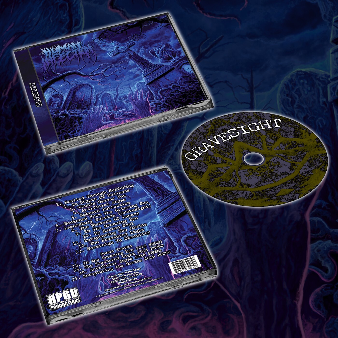 HUMAN INFECTION Gravesight CD Cannibal Corpse Suffocation Deicide Death NEW!