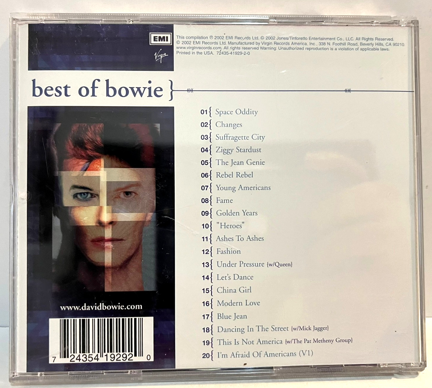 DAVID BOWIE - Best Of (2002) - Compact Disc CD - EX