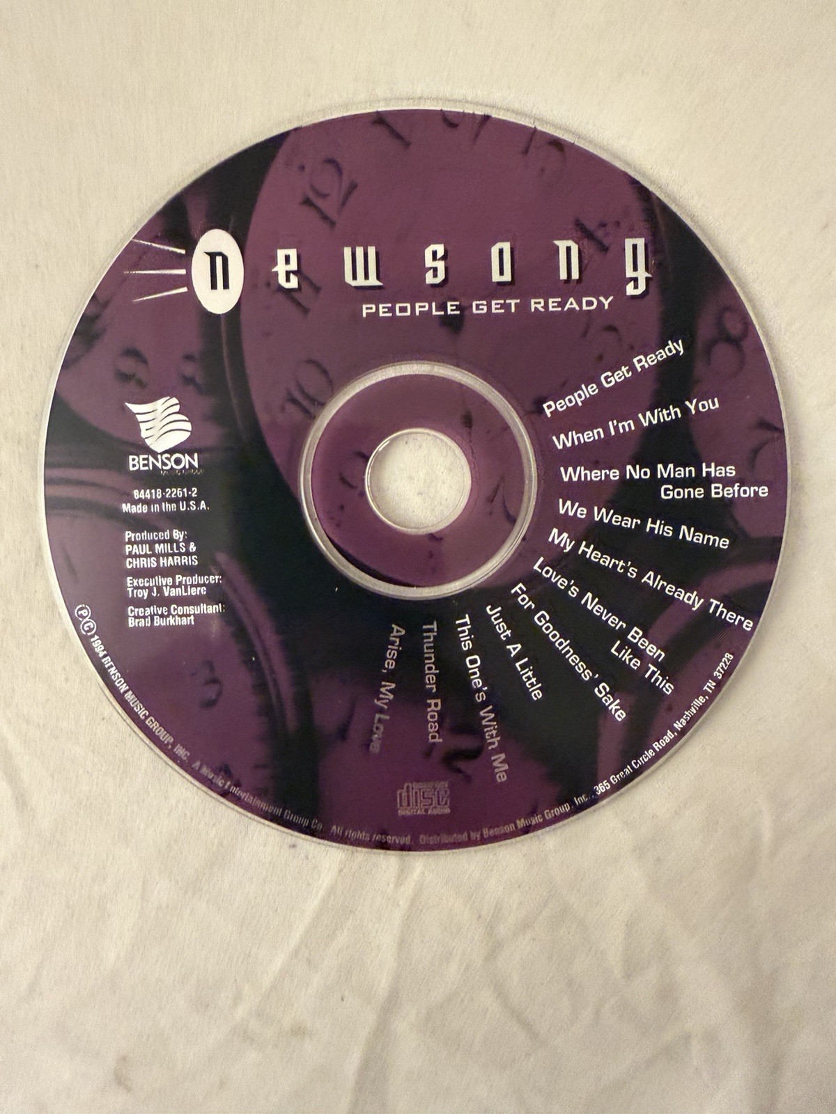 People Get Ready NewSong CD Disc Only Clean