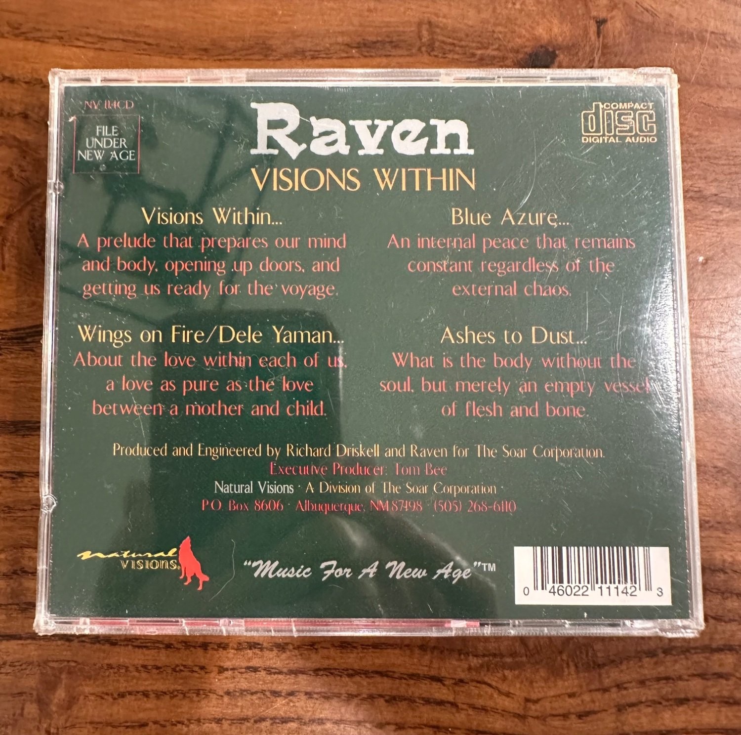 Raven Visions Within CD 1990s Label Natural - BRAND NEW SEALED