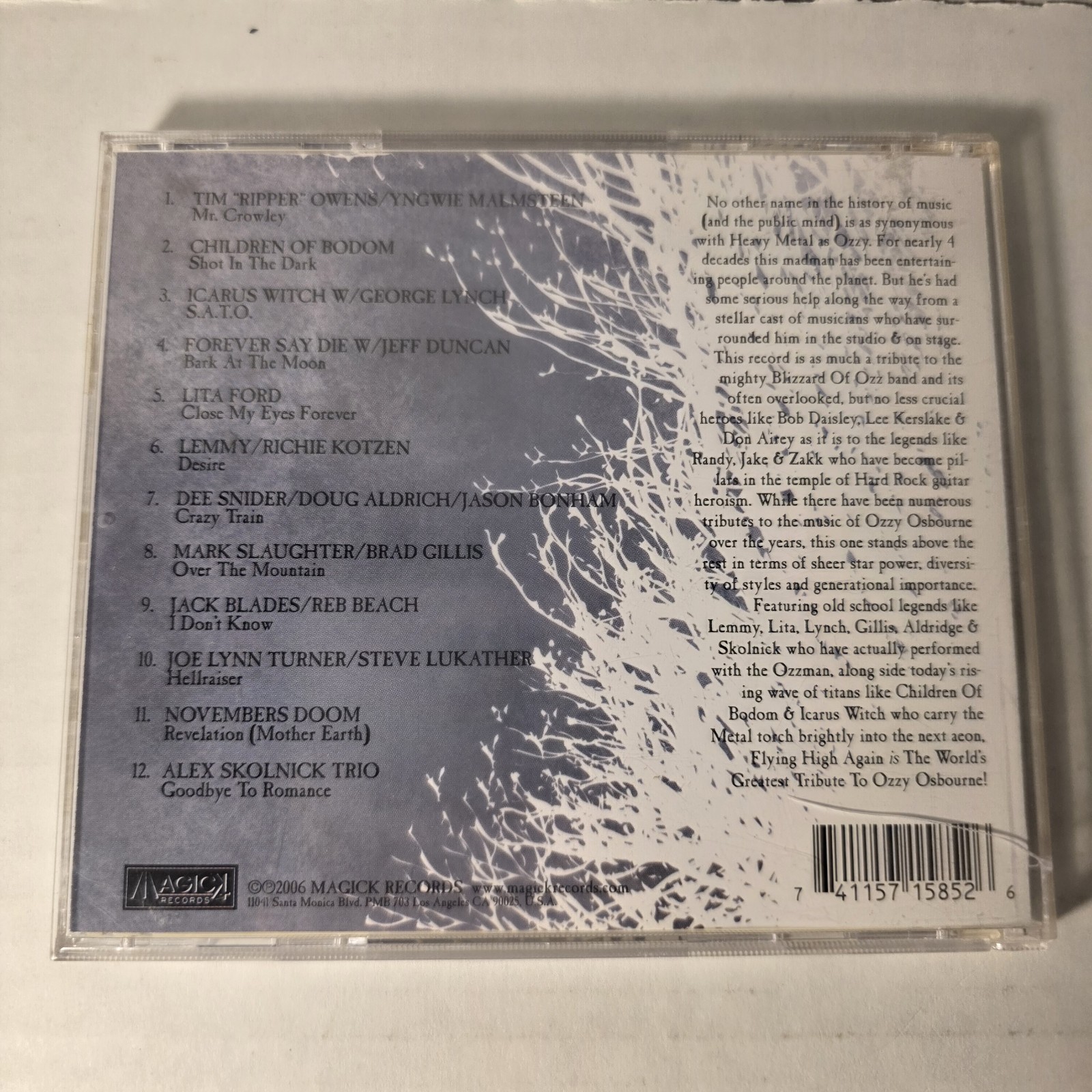 Flying High Again: World's Greatest Tribute to Ozzy Osbourne CD Various Artists