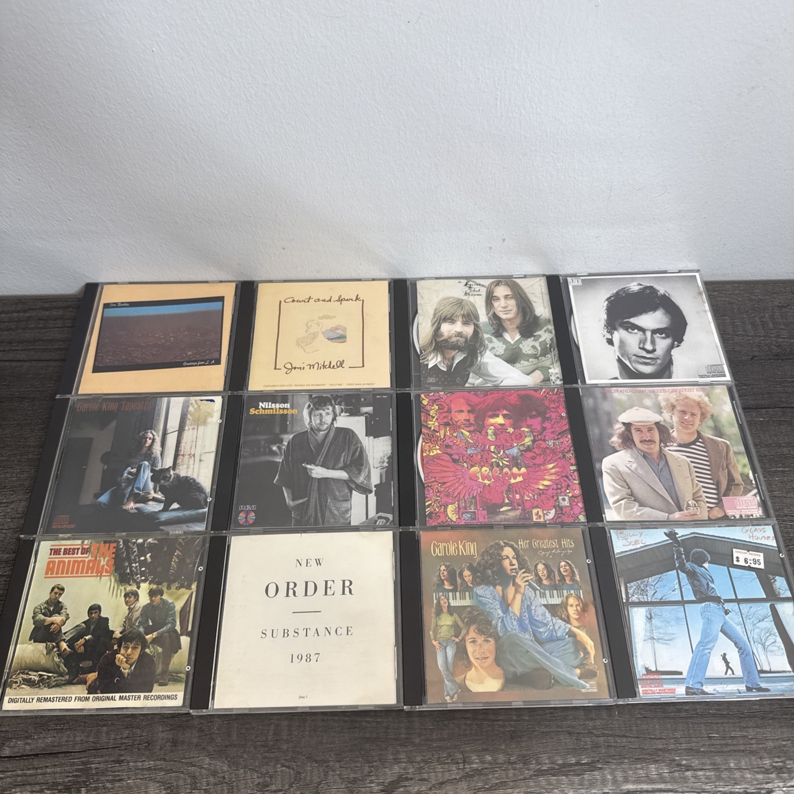 Classic Rock CD Lot 12 Cream Animals Billy Joel Carole King Joni Mitchell 70s