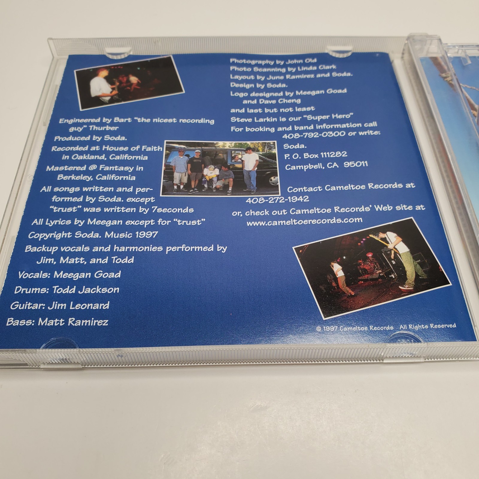 Soda Superhero CD - Cameltoe Records 1997 Rare Punk CR-793211 Flicked Poodle