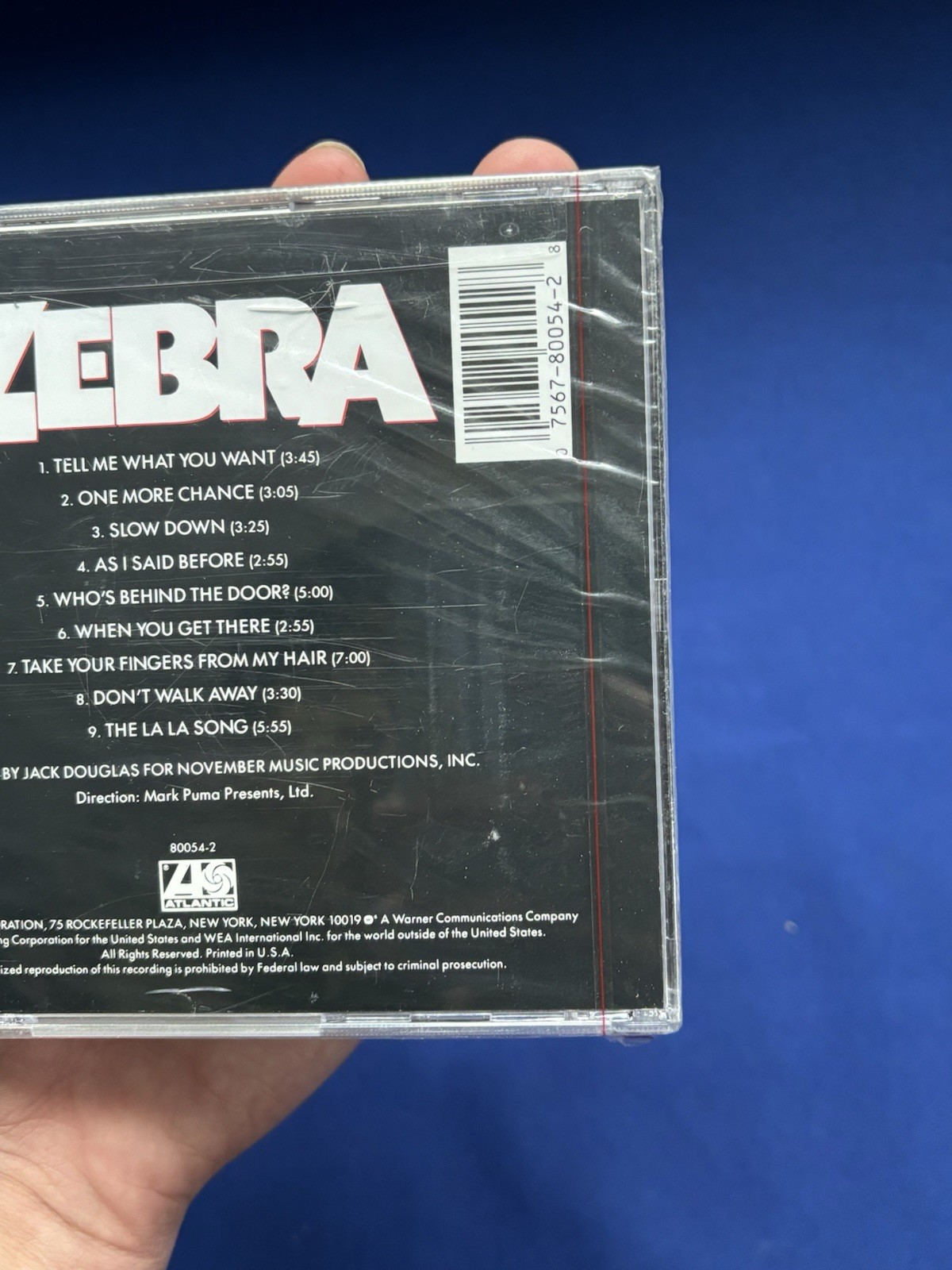 Zebra Self Titled CD Atlantic 1983 BRAND NEW RARE