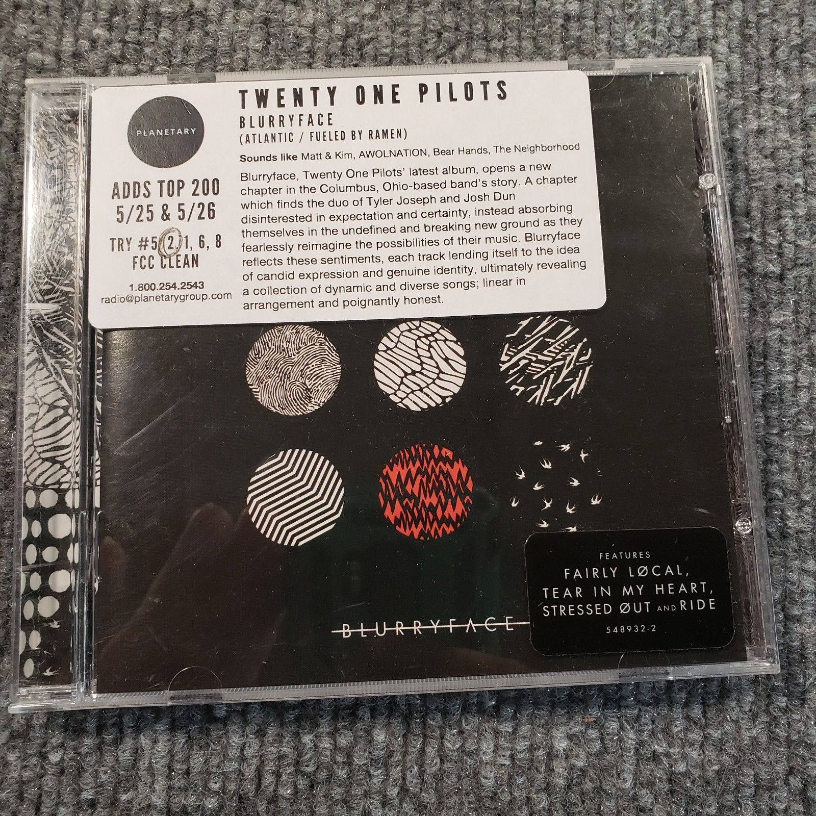 Twenty One Pilots - Blurryface CD (2015, Fueled By Ramen) Alternative Rock