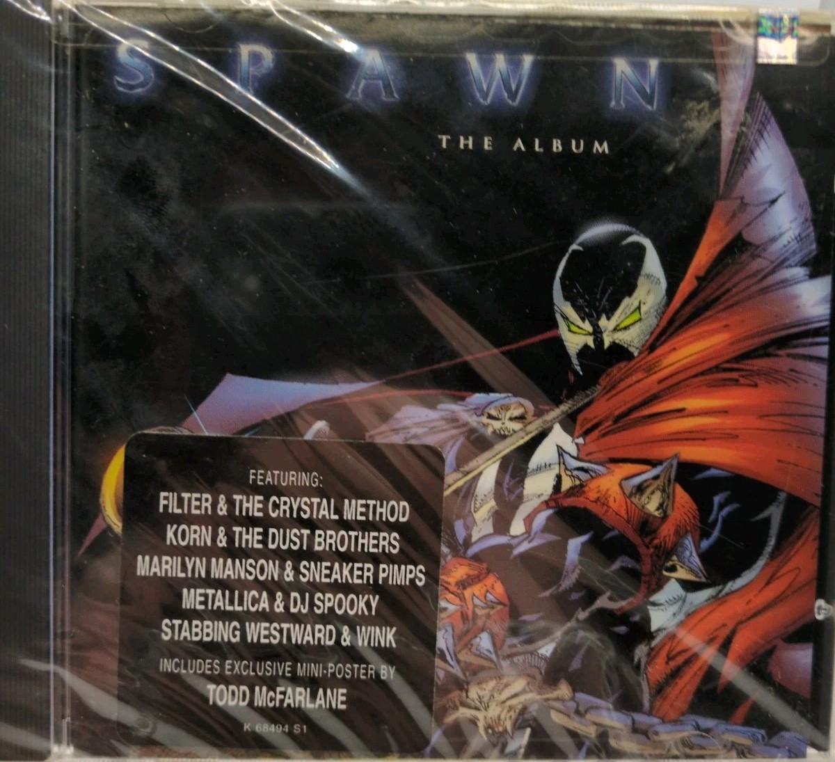 1997 Spawn The Album Soundtrack CD Comic Cover Artwork (RARE, READ DESCRIPTION)