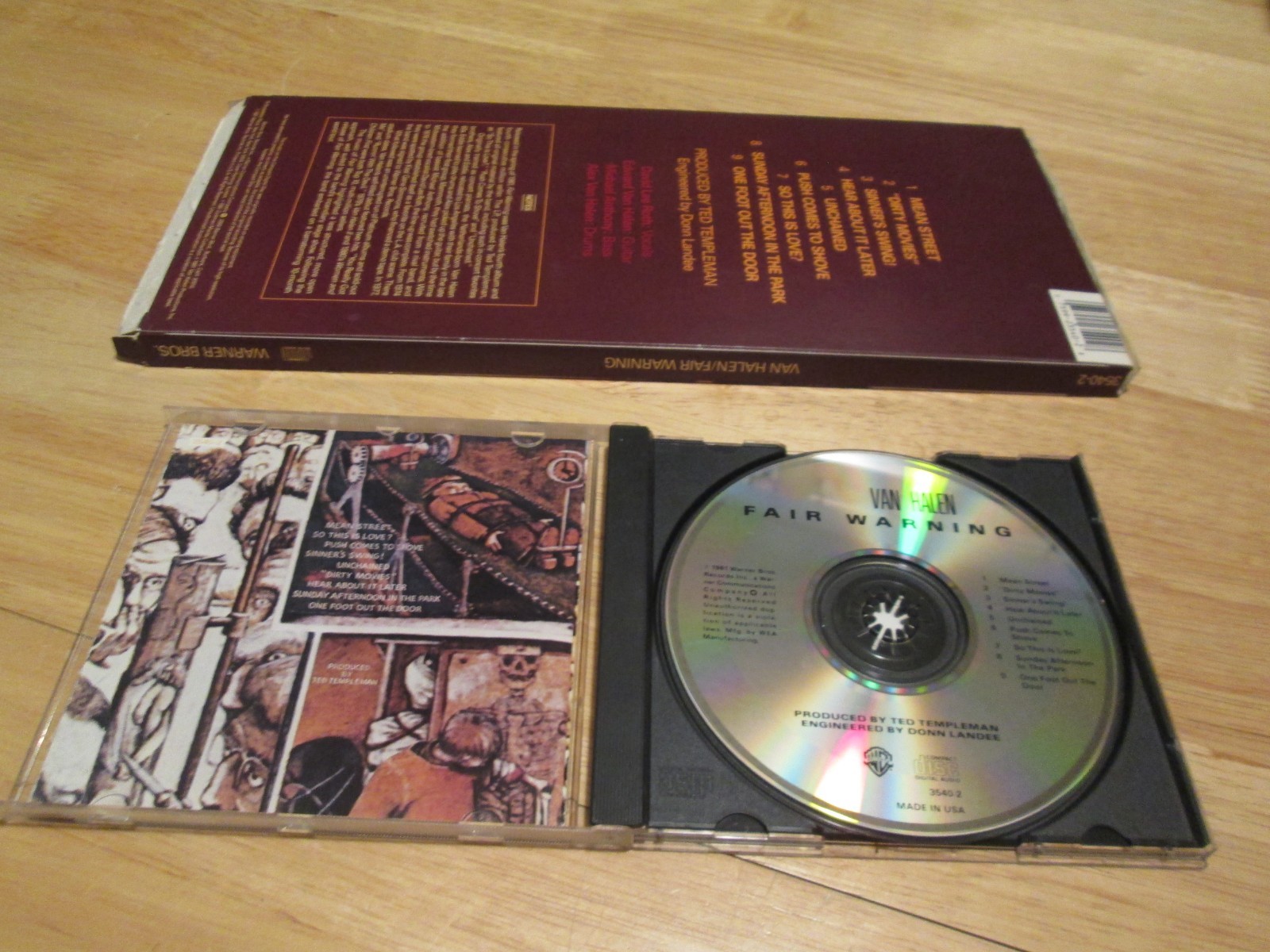 Van Halen - Fair Warning Rare Longbox Hard To Find