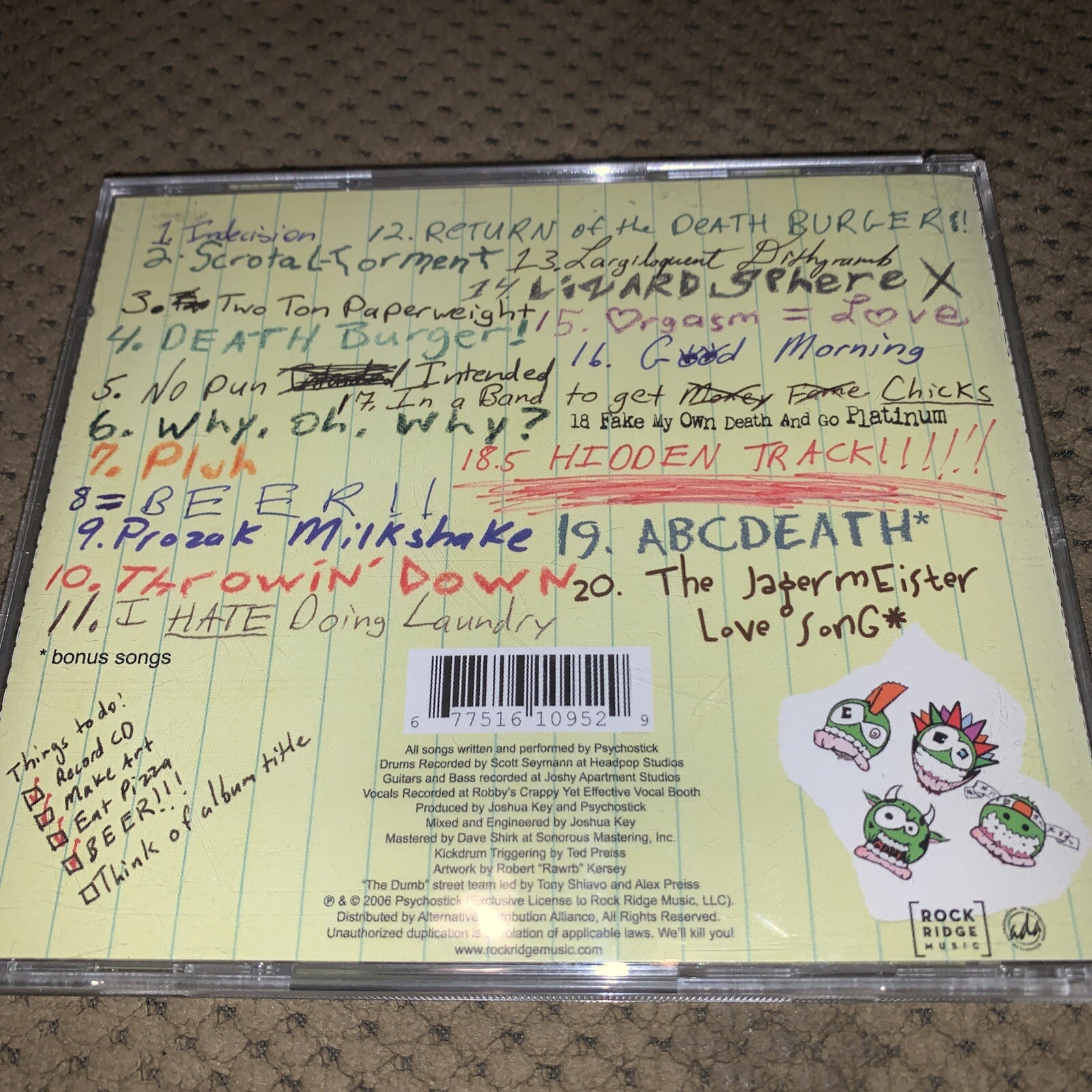 Psychostick - We Couldn't Think of a Title (CD, 2006, Rock Ridge)