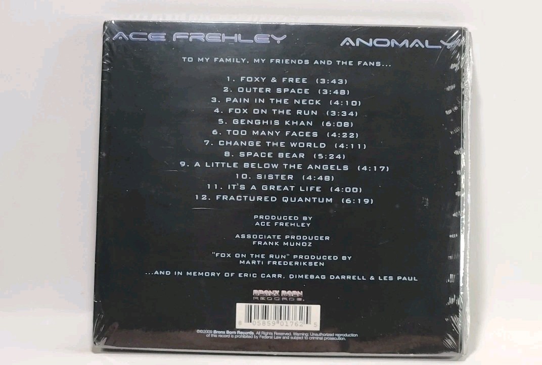 Ace Freely, Anomaly (CD Digipak 2009 Bronx Born Records) USA 6097