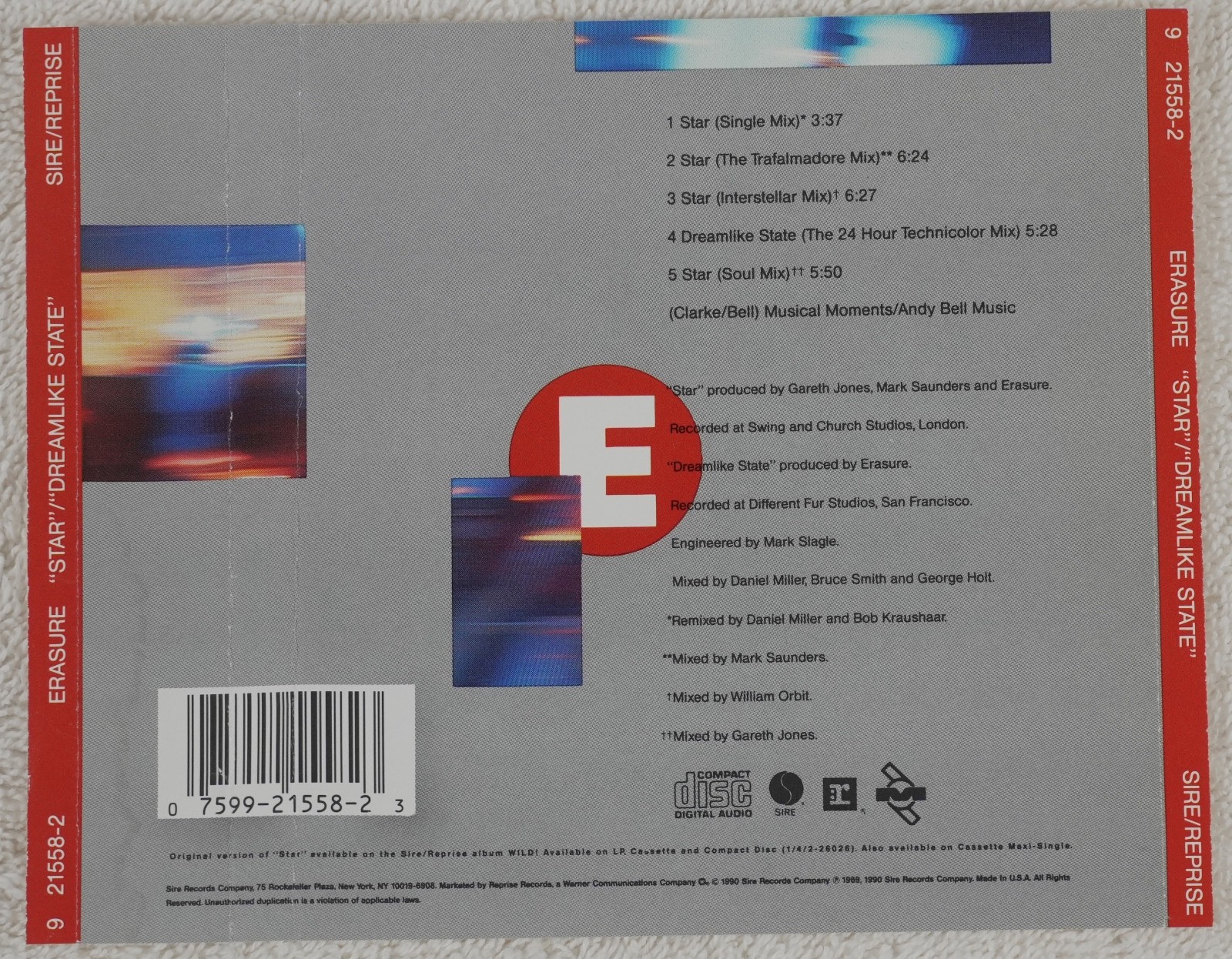 Lot of 6 Erasure/Yaz CDs - Pop, Abba-Esque, Wild, Star, Upstairs at Eric's