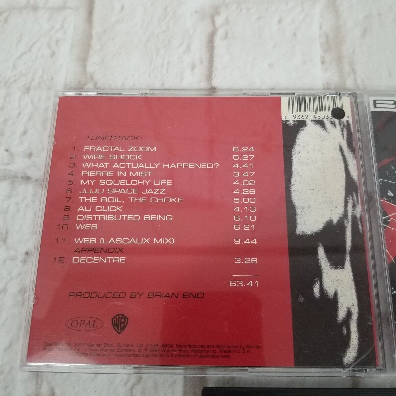 Brian Eno Nerve Net CD 1992 Robert Fripp